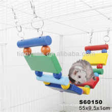 Small animal hamster colorful wooden chew toy